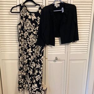 Womens dress with cropped jacket